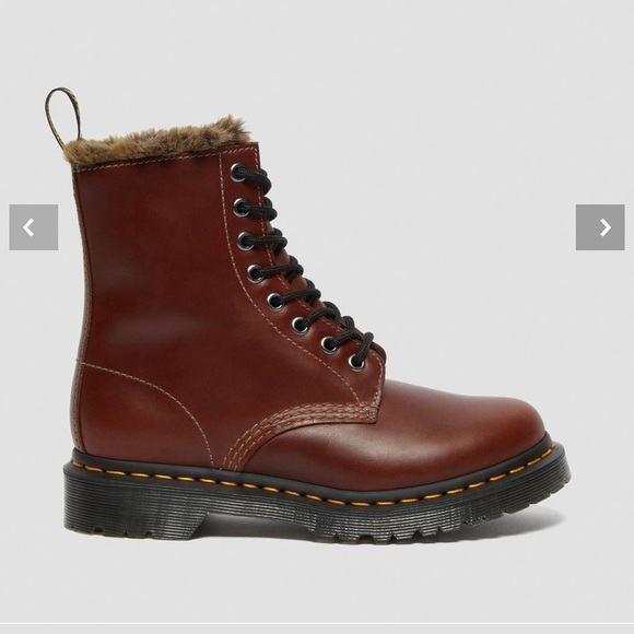 1460 SERENA FAUX FUR LINED LACE UP BOOTS Dr. Martens - Picture 6 of 16